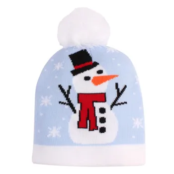 Vaikų Berniukų, Mergaičių Dovanos Kalėdų Skrybėlę Megzti Rudens Žiemos Kepurės Kepuraitė Šiltos Kepurės Vaikams, Kūdikiams Naujųjų Metų Bžūp