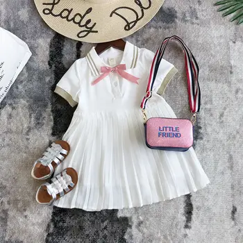 Vaikų Vasaros Drabužių Nauji Kūdikių Mergaitės Trumpi rankovėmis Suknelė 2020 Nauja Vaikiška Mergaitė Plisuotos Suknelės Kūdikių korėjos Princesė Suknelė