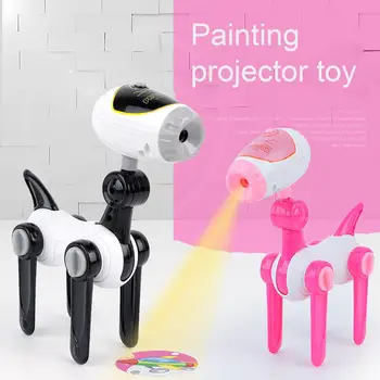 Vaikų Švietimo Žaislas Projektorius Kūrybinės Piešimo Lenta su Akvarelė Pen