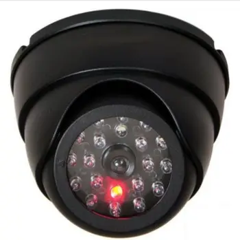 VAIZDO Netikrą Modeliavimas Manekeno Kameros Namų Priežiūros Saugumo Dome Mini Kamera, vienos Mirksi LED Šviesos Netikrą Fotoaparatas Black
