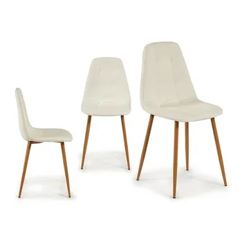 Valgomojo Kėdė, Oda Balta (51 x 85 x 44 cm)