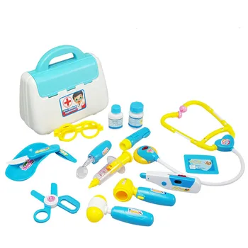 Veiklos Kūdikis Vaikai Juokingi Žaislai Gydytojas Žaisti rinkiniai Modeliavimas Medicina Lauke Pretent Gydytojas Žaislai, Stetoskopas Injekcijos Vaikams, dovanos