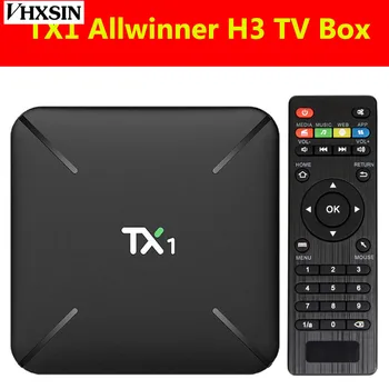 VHXSIN 50 VNT./DAUG TX1 Android Tv Box allwinner h3 quad core 1gb Ddr3 8gb Karšto Pardavimo