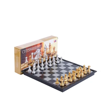 Viduramžių Šachmatų Rinkinį Su Aukštos Kokybės Sulankstomas Šachmatų Lentos 32 Šachmatų Magnetine Lenta Žaidimas Šachmatais Pav Rinkiniai, Stalo Žaidimai Dovanų