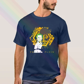 Vienas Gabalas Roronoa Zoro Plein T-Shirt 2020 Naujausias Vasaros vyriški trumpomis Rankovėmis Populiarus Tees Marškinėliai Topai Unisex