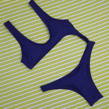 Vientisas kietas maudymosi kostiumėlį moterų 2020 m. monokini Tuščiaviduriai iš maudymosi kostiumėliai moterims Seksualus Bikini Paplūdimys Monokini Ponios Maudymosi Kostiumas