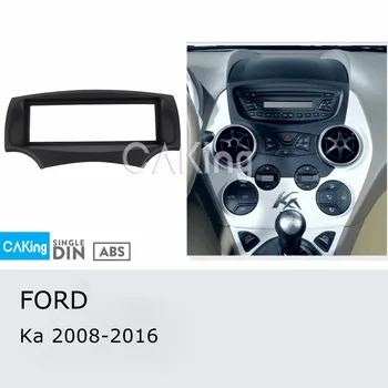 Vieną Din Automobilių Fasciją Radijo Pulto FORD Ka 2008-2016 Brūkšnys Rinkinys Įdiegti Plokštės Bezel Konsolės Adapteris Facia Padengti Apdailos Rėmas