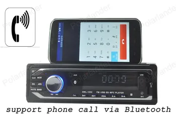 Vieną din dydžio Automobilių Radijas Stereo Grotuvas, Bluetooth, AUX-IN MP3 FM/USB su nuotolinio valdymo Automobilio Audio Auto MP3 grotuvas brūkšnys
