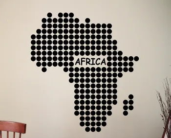 Vinilos Paredes Nuimamas Afrikos Žemėlapis Siena Lipdukas Geometrinis Juoda Go Afrikos Žemėlapis Sienos Lipdukas Namų Kambarį Dekoro Vinilo Meno A786