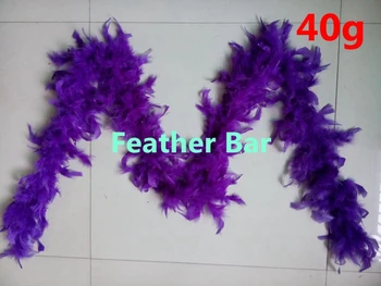 Violetinė-Chandelle-Plunksnos-Boas-4-10meters-Helovinas Kostiumai 40g 80g galima turkija plunksnų boa vištos plunksnos, juostelės, nėriniai