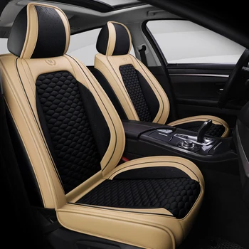 Visiška PU Oda automobilių sėdynės padengti linų pluošto auto sėdynės apima daewoo gentra daewoo lacetti daewoo lanos
