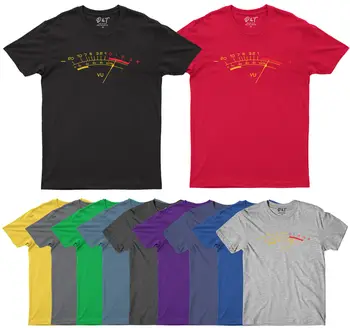 Vu Metras Garso Inžinierius Analoginis T Shirt Mens Juokinga Dizainas Cool Tee Viršų