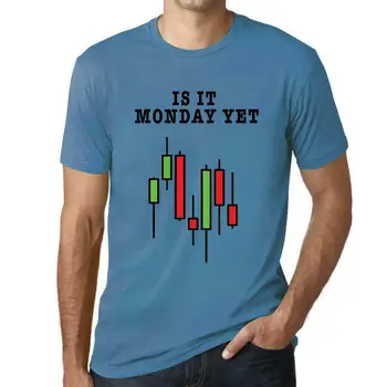 Vyriški Span Grafinis Span Marškinėlius Jis Pirmadienį Dar Akcijų Rinkoje Prekybininkai Aqua S