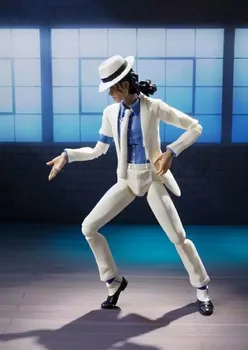 Vyrų Dievo Michl SHF Michael Jackson Sklandžiai Baudžiamosios Moonwalk Anti-gravity Action Figure Modelis Žaislas, Lėlė Garažo Rinkinys Apdaila
