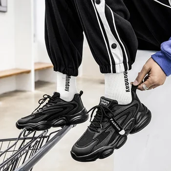 Vyrų Mados Sportbačiai, Kvėpuojantis Populiarus vyriški Laisvalaikio Bateliai suvarstomi Karšto Pardavimo Bėgimo Bateliai atsparaus neslidus Vyrų batai 2021