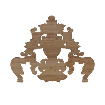 VZLX Formos Woodcarving Decal Derliaus Medžio, Kaulo Aplikacijos Dekoratyvinės Medinės Figūrėlės Namų Puošybai Maison Priedai