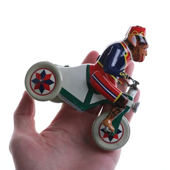 Vėjo Iki Cirko Beždžionė Važiuodami Automobiliu Clockwork Alavo Žaislas Įdomus Kolekcines, Retro Zakka