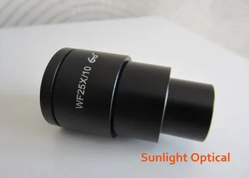 WF25X Laukas 9mm Aukštos EyePoint Plataus Kampo Optinis Stereo Mikroskopo Okuliaro Lęšio 30mm su Guminiais Eyecup Akių Apsaugai