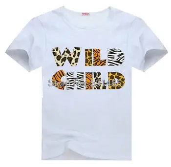 Wild Child Tee Zebra Zoologijos sodas t marškinėliai bamblys vaikai vaikai, berniukas ir mergaitė animaciją t-shirt