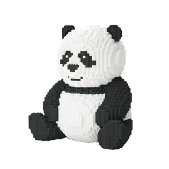 Xizai 8009 Animacinių filmų Kinija Lokys Katė Panda Laukinių Gyvūnų Augintinių 3D Modelis Mini Magic Blokų, Plytų Pastatas Žaislas Vaikams, Dovana, ne Lauke