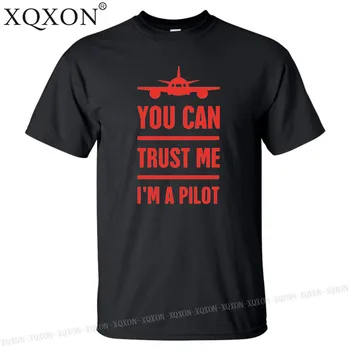 XQXON-Manimi Pasitiki, aš esu Pilotas, T-Shirt dizainas, spausdinimo vyrų T-Shirt Aukštos kokybės medvilnės vyras marškinėliai topai tee K120
