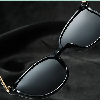Yeckpowo moteriški akiniai nuo saulės, kačių ausų saulės akiniai UV400 gafas oculos de sol išgalvotas ponios poliarizuota graži dovana prekės ženklo dizainas 2020 m.