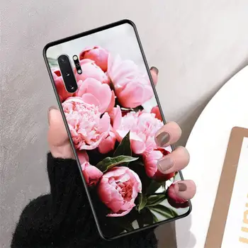 Yinuoda Gėlių Rožinių Bijūnų Bijūnas Telefono dėklas, skirtas Samsung Note 3 4 5 7 8 9 10 20 pro lite ultra dėl Kolega A9 2020 m.