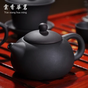 Yixing arbatos rinkinys, raudonos keramikos arbatinukas, vestuvių rinkinys arbatos puodelių, medžio masyvo arbatos dėklas arbatos ceremonija ant pardavimo