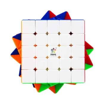 YUXIN Mažai Magija Professtional Stickerless 5*5*5 Magnetinio Magic Cube Greičio Įspūdį 5x5 Kubo Švietimo Žaislai cubo magico 62.5 mm