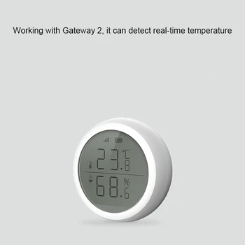 Zigbee 3.0 Bevielio Temperatūros Jutiklis Tuya ir Protingas Gyvenimo App Kontroliuoti Temperatūros ir Drėgmės Jutiklis