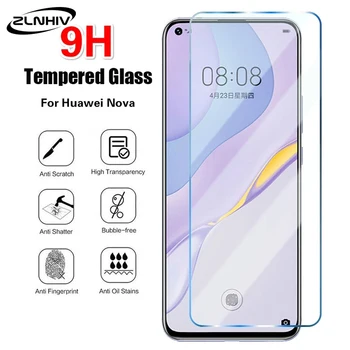 ZLNHIV grūdintas stiklas Huawei nova 8 7 7i 6 SE 5 5i pro 5T 5Z 4 4E 3 3E 3i apsauginė telefono ekrano saugotojas, plėvelės išmanųjį telefoną
