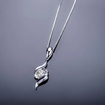 ZOCAI Susidurti realus fizinis originali diamond 18K balto aukso pakabukas + 925 sidabro grandinės kaip dovaną