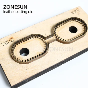 ZONESUN Y006 Individualų odos pjaustymas mirti formos raktų žiedas fob turėtojas punch PVC/EVA lapas cutter pelėsių 