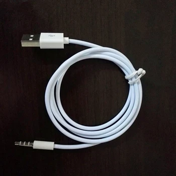 Įkrovimo 2 In 1 Home 3.5 mm Male USB 100cm Aux Audio Universaliųjų Metalo Nešiojamų Adapterio Kabelis
