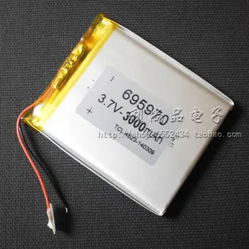 Įkrovimo Po akumuliatoriai 3,7 V ličio polimerų baterija 3000mAh GPS navigacijos logger 706,070