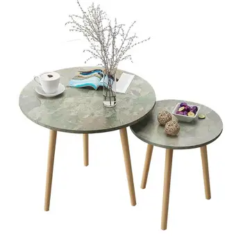 Šiaurės kambarį kavos staliukas modernus minimalistinio arbatos stalo, medžio masyvo kojos arbatos stalo, daugiafunkcinis valgyti lentelė