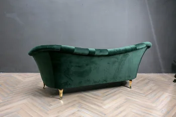 Šiuolaikinės Aksomo Audinio sofos, Sofa-nustatyti gyvenimo kambario baldai