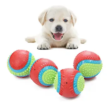 Šuns Žaislas Guminį Kamuolį Bite-atsparus Pet Žaislas Jautienos Skonio Elastinga Rutulio Kelią Šuo Iš Sunaikinti Dalykų Šunų Mokymo Produktas