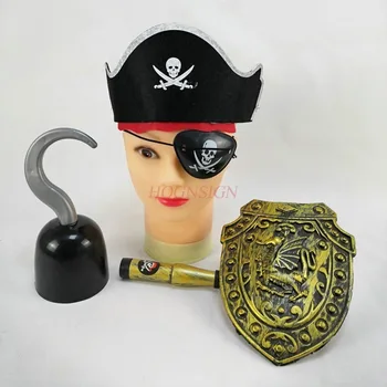 Žaislas Piratų Ginklas Bžūp Pirate Hat Shield Piratų Akių Kaukė Piratų Dress Up Pirate Hat Helovino Maskaradas 2021