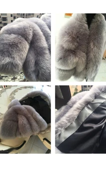 Žiemos kailių paltai korėjos didelio dydžio dirbtiniais kailiais kailis trumpas moterys dirbtiniais fox fur coat