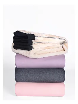 Žiemos moterų ėriukų aksomo sweatpants plius aksomo, storas, šiltas, medvilnė kelnės dėvėti laisvus atsitiktinis kelnės