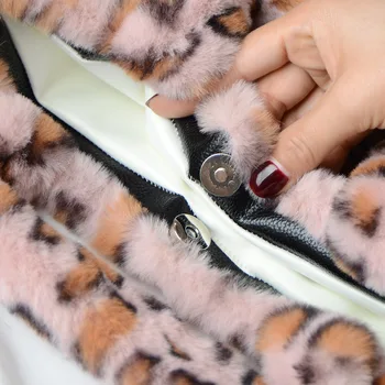 Žiemos naujas mados pečių maišą moterų leopard moteris maišo grandinę didelis pliušinis žiemos rankinė krepšys minkštas šiltas kailis krepšys