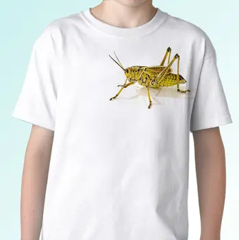 Žiogas balti marškinėliai vabzdžių, gyvūnų saldžiųjų top - mens moterų vaikams, kūdikių dydžiai 2019 Prekės Marškinėlius Vyrų Mados
