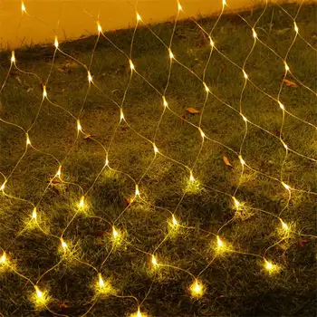 1.5mx1.5m/96 led / 8 režimai 220V/110V Grynasis LED Styginių Šviesos Festivalis Kalėdinė Dekoracija Naujųjų Metų Vestuvių Ceremonija Vandeniui