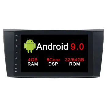 1 din Android 9.0 Automobilio Multimedijos grotuvas, E-Class W211 2002-2008 CLS W219 be Automobilio DVD Grotuvas GPS Navigatiion Galvos Vienetas Žaidėjai