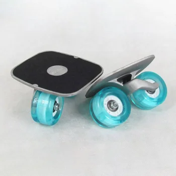 1 Pora Riedlentė Aliuminio Lydinio Mini Drift Valdybos Skate Žuvų Trumpas Valdybos Roller Riedlentė Skate Lenta