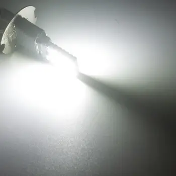 1 Vnt H1 P14.5S 24 4014 SMD LED Anti Rūko Žibintas Automobilių Vairavimo Šviesos Automatinis Priekinių rūko žibintų Lemputė Balta 12V