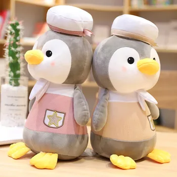 1 vnt Milžinišką Minkštas Riebalų Pingvinas Pliušinis Žaislas su kaklaraištis tuffed Animacinių filmų Gyvūnų Lėlės Mados Žaislas Vaikams Kūdikių Gražių Merginų Kalėdų dovana