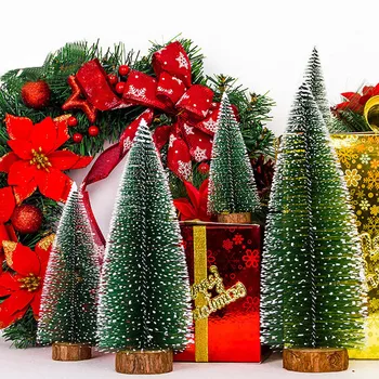 1 Vnt. Mini Kalėdų eglutę Mažas Pušies Christma Dekoratyviniai Dirbtiniai Medžiai, 