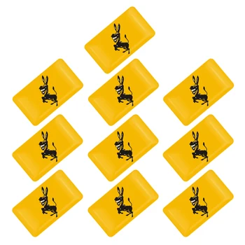 10 vnt 3D Donkey Logotipą, Automobilių apdailos Lipdukas Kūrybos Juokinga Ženklelis Lipdukas Emblema Decal Reikmenys 